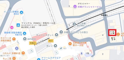 �V���b�v�̎��Ӓn�}